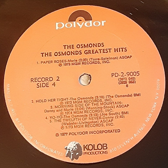 The Osmonds Greatest Hits Gatefold Double Vinyl LP - Picture 11 of 13